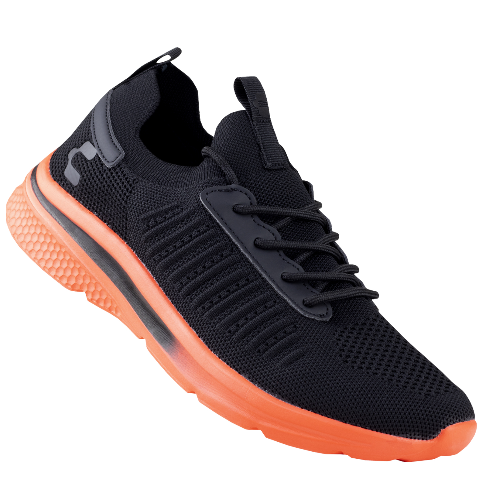 Tenis Charly Ergon Deportivo 1029983 Negro Naranja Original