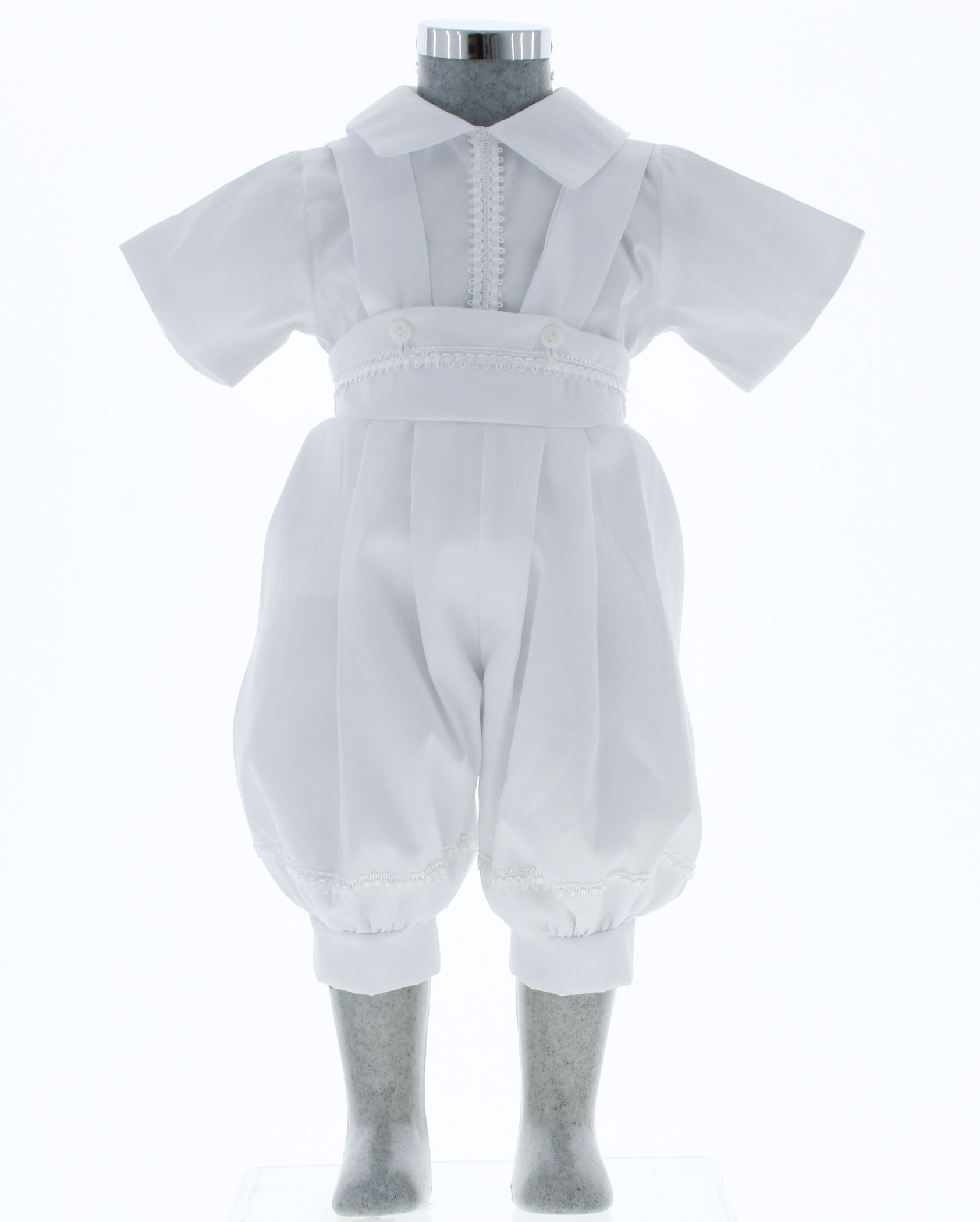 Ropón Bautizo Niño Blanco 3095.