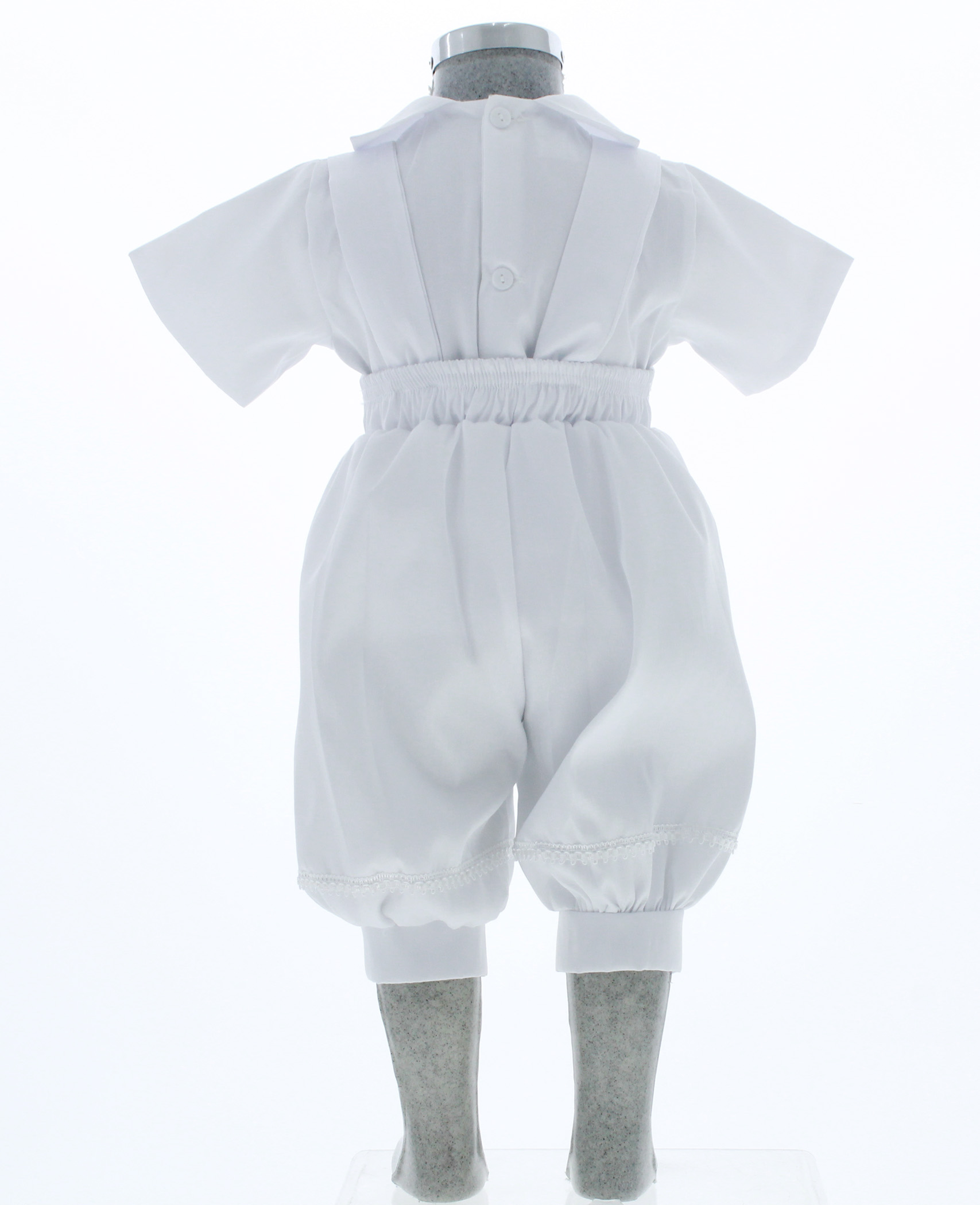 Ropón Bautizo Niño Blanco 3095.