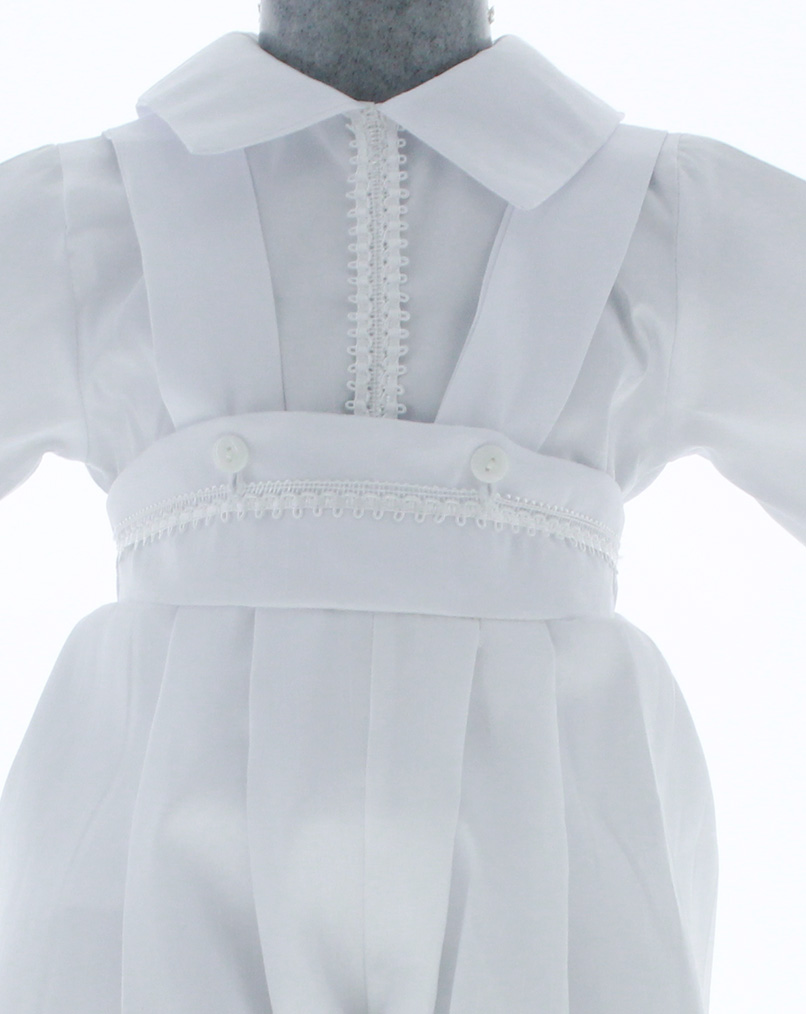 Ropón Bautizo Niño Blanco 3095.