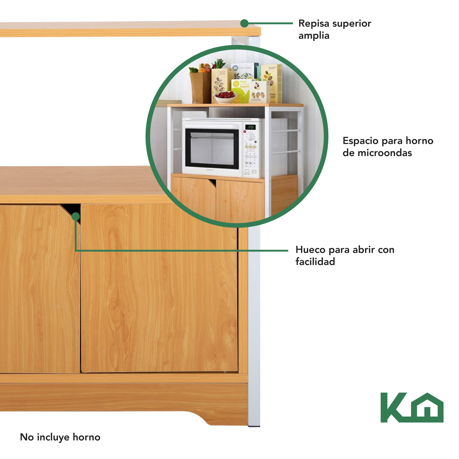 Rack Mueble Para Horno de Microondas Multiusos Cocina Hogar