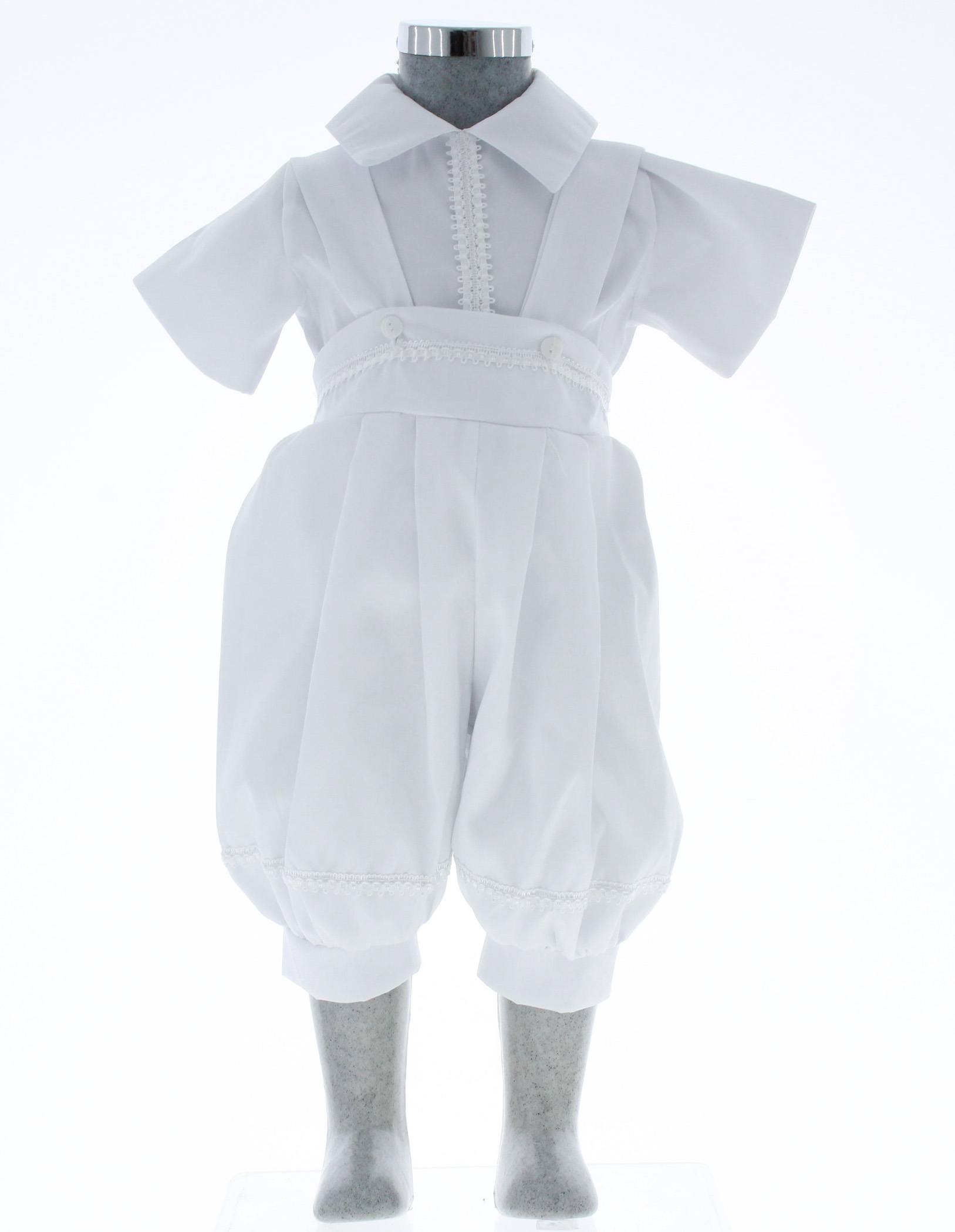 Ropón Bautizo Niño Blanco 3108