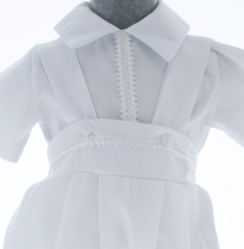 Ropón Bautizo Niño Blanco 3108