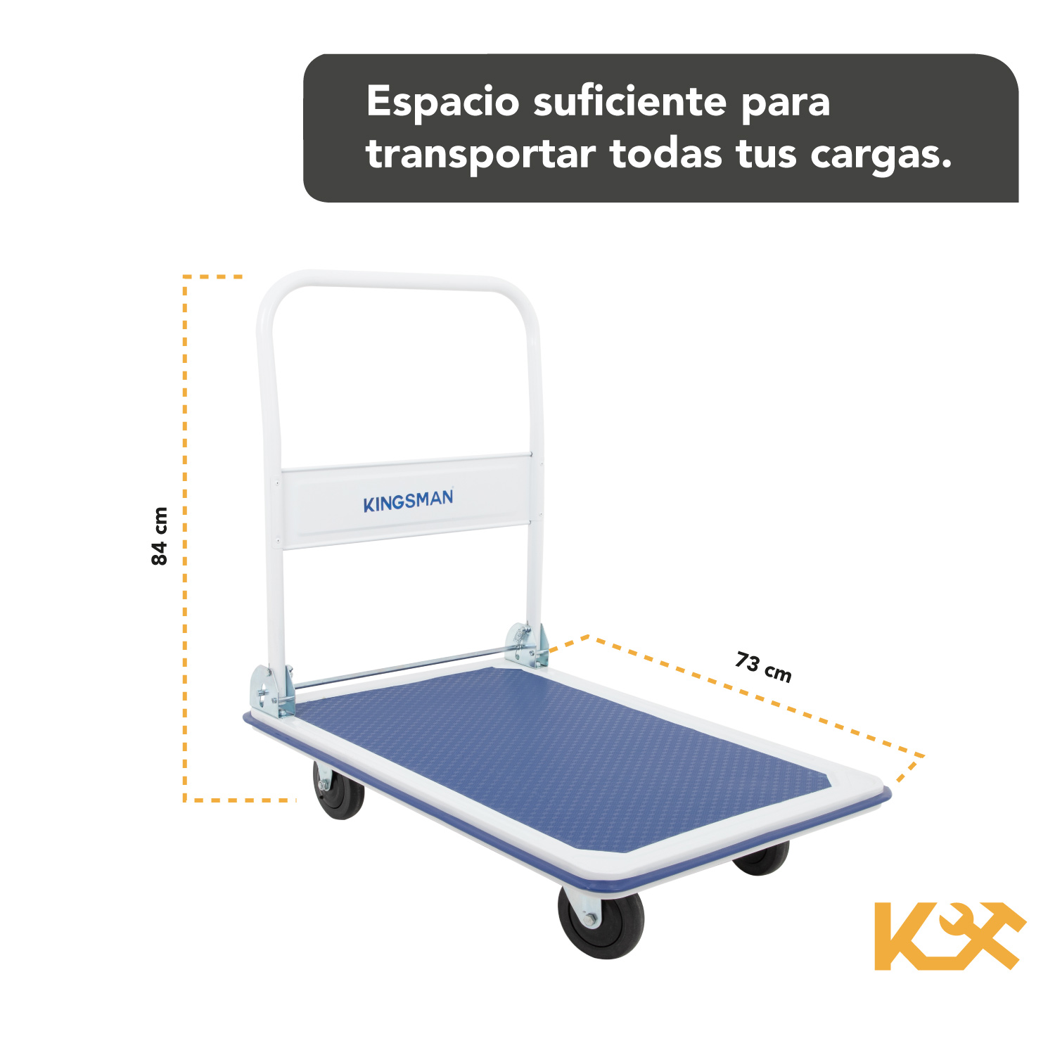 Carro Plataforma Transportador Plegable De Acero 150 Kg Obi 