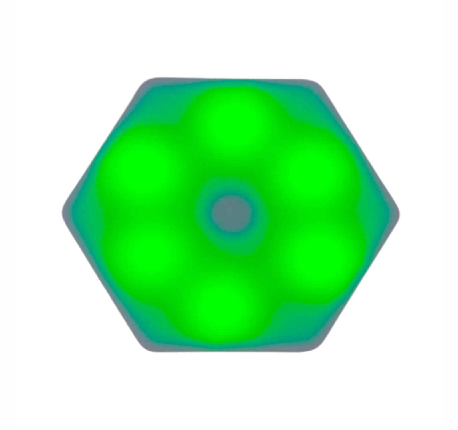 Juego de 3 mini lámparas hexágono luces LED de colores con control remoto