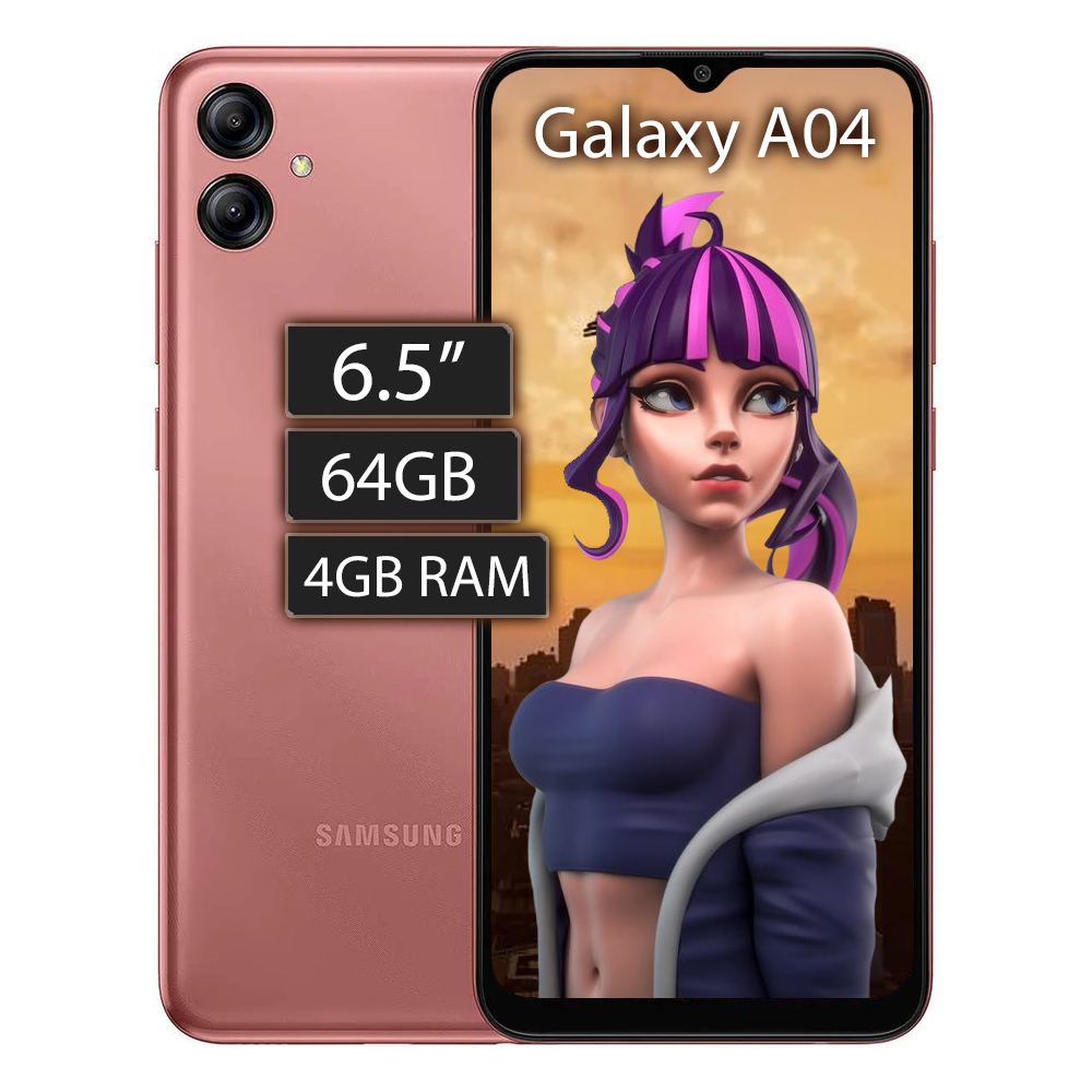 Celular Samsung Galaxy A04 64GB 4GB Ram Dual Sim - Cobre