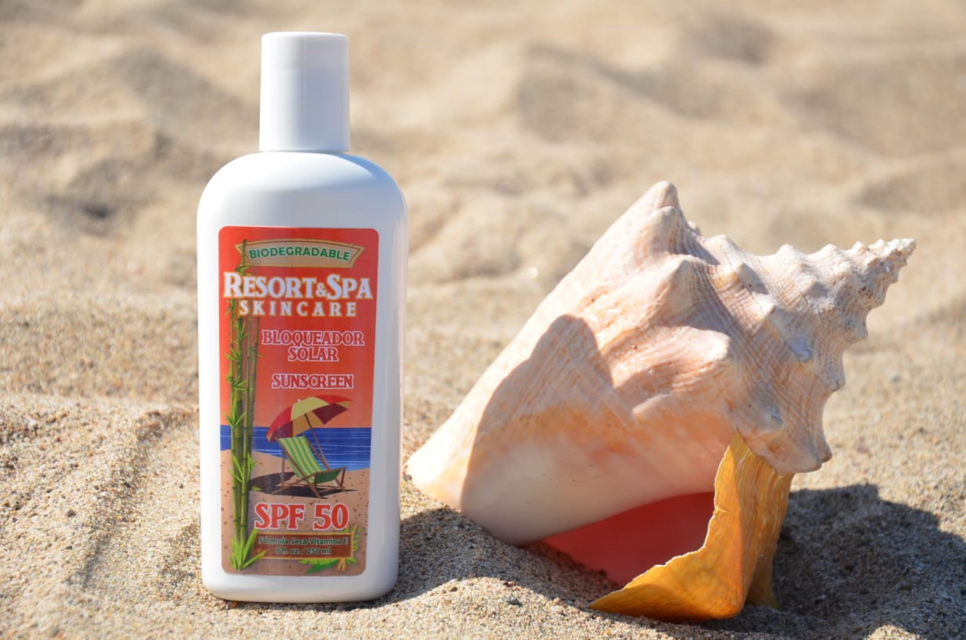 Bloqueador Solar SPF 50 250 ml Biodegradable, Orgánico y Natural .