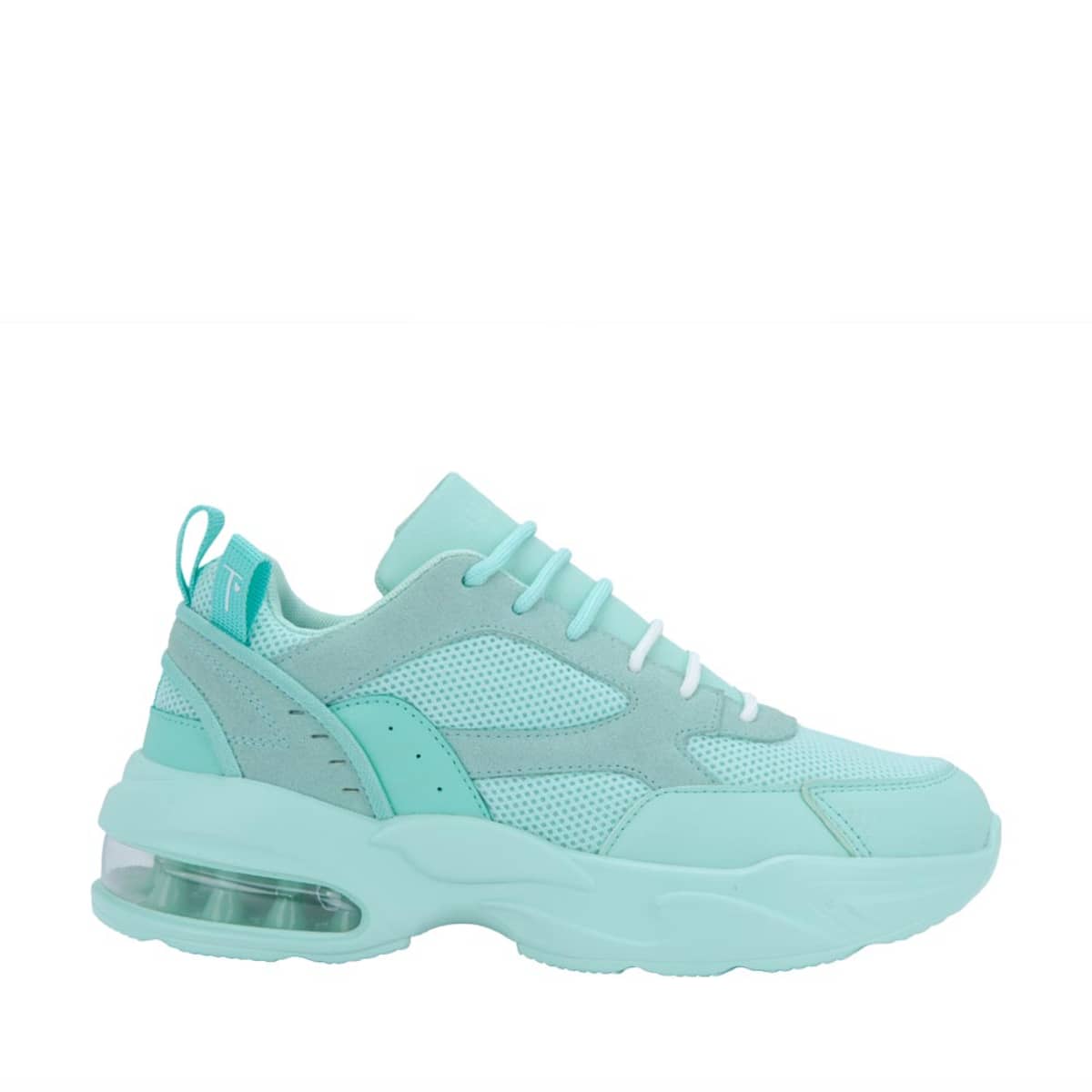 Tenis urbanos de válvula marca Thalia Sodi color azul turquesa, para mujer, mod. 1042987