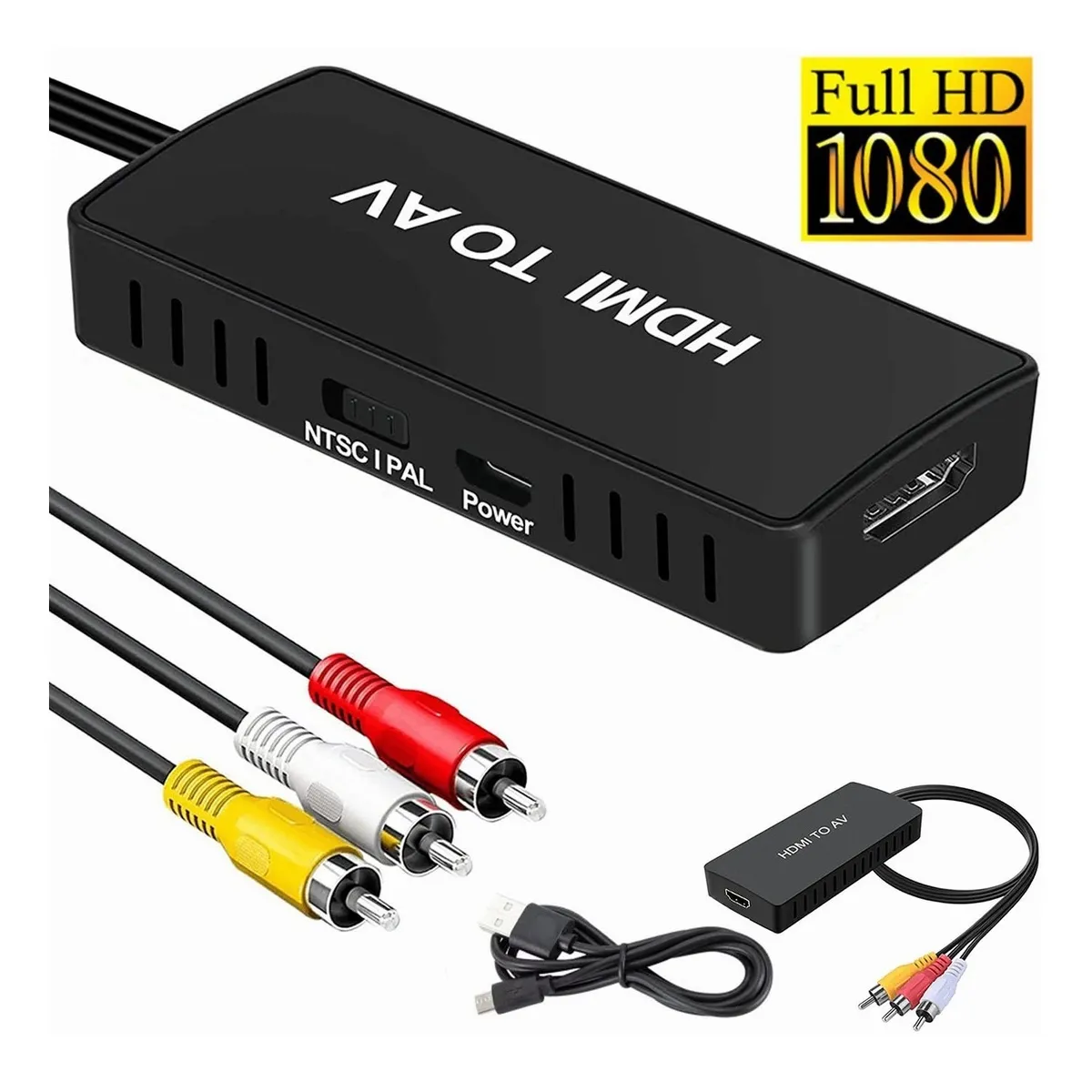 Hdmi Convertidor De Rca, Hdmi Av Compuesto Un Vídeo Adapt
