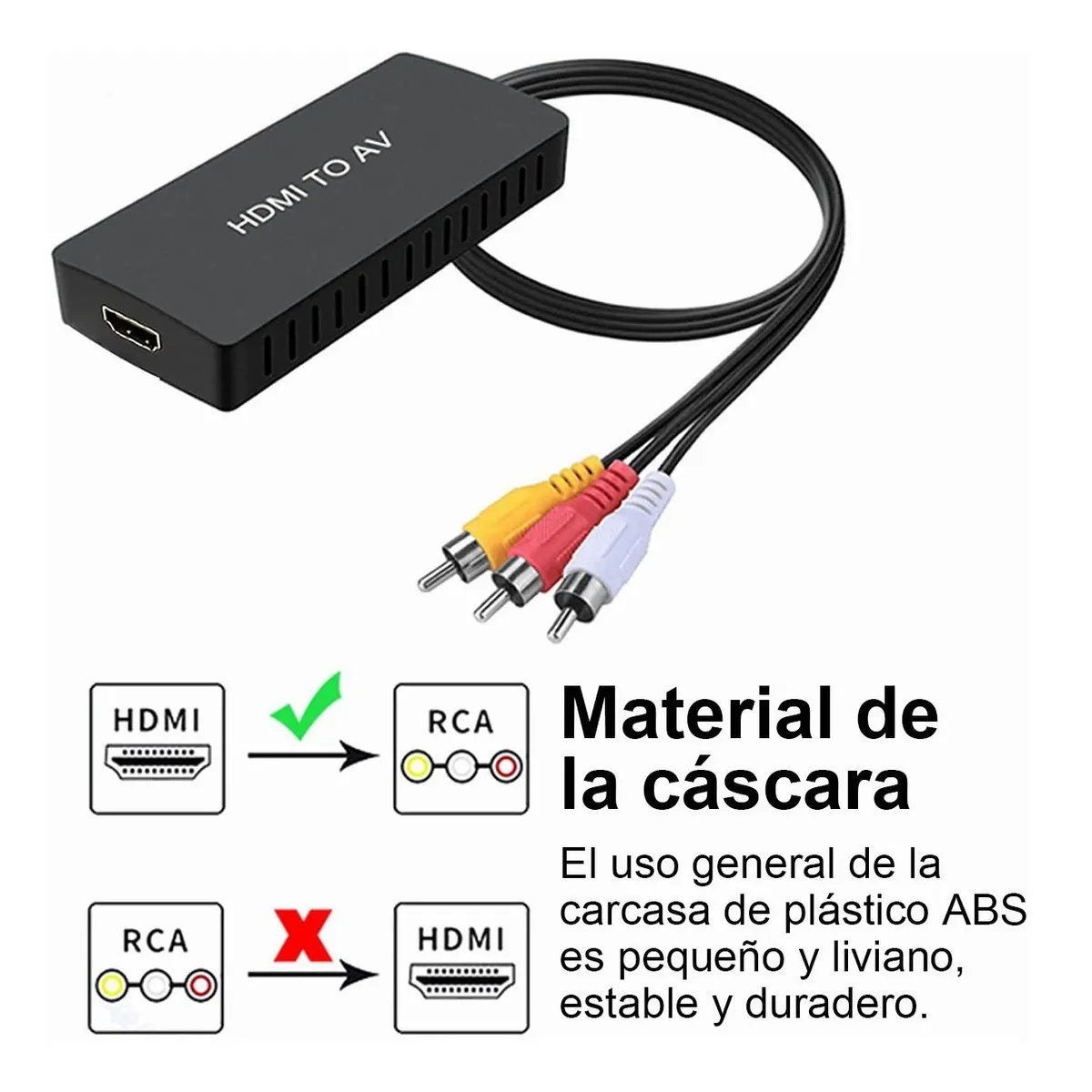 Hdmi Convertidor De Rca, Hdmi Av Compuesto Un Vídeo Adapt