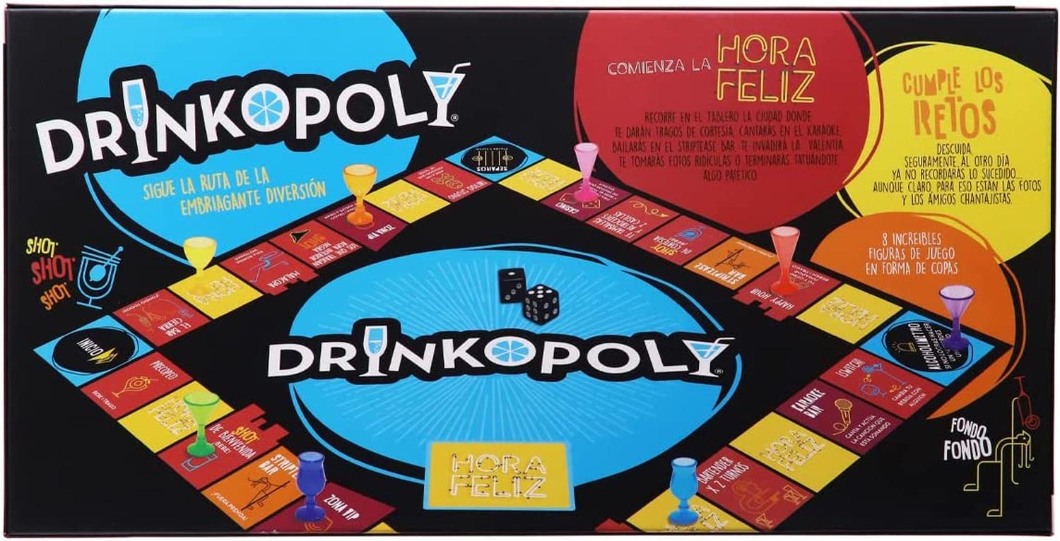 DRINKOPOLY JUEGO DE MESA PARA ADULTOS 