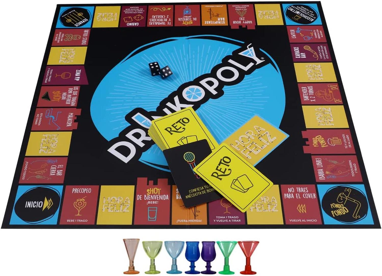 DRINKOPOLY JUEGO DE MESA PARA ADULTOS 