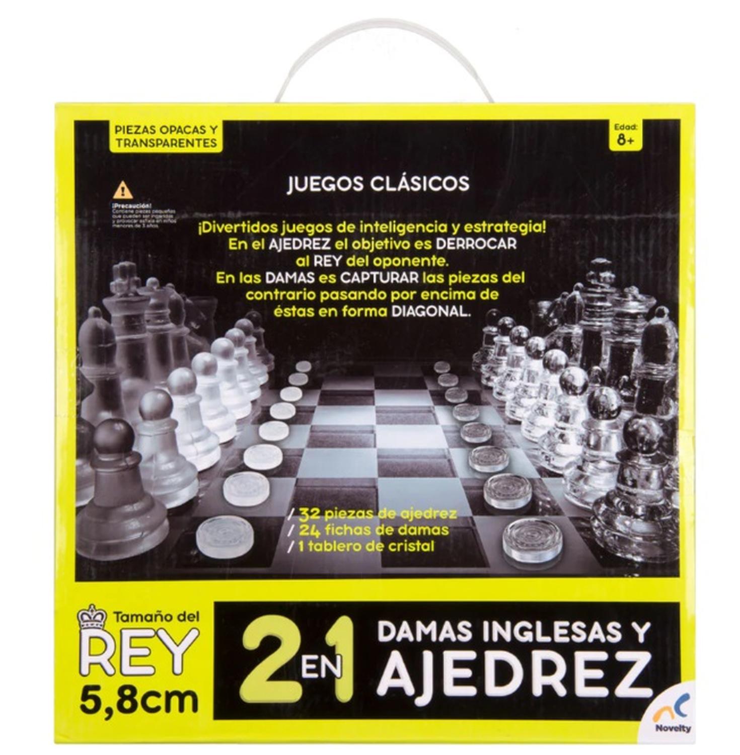 Damas Inglesas y Ajedrez 2 en 1 