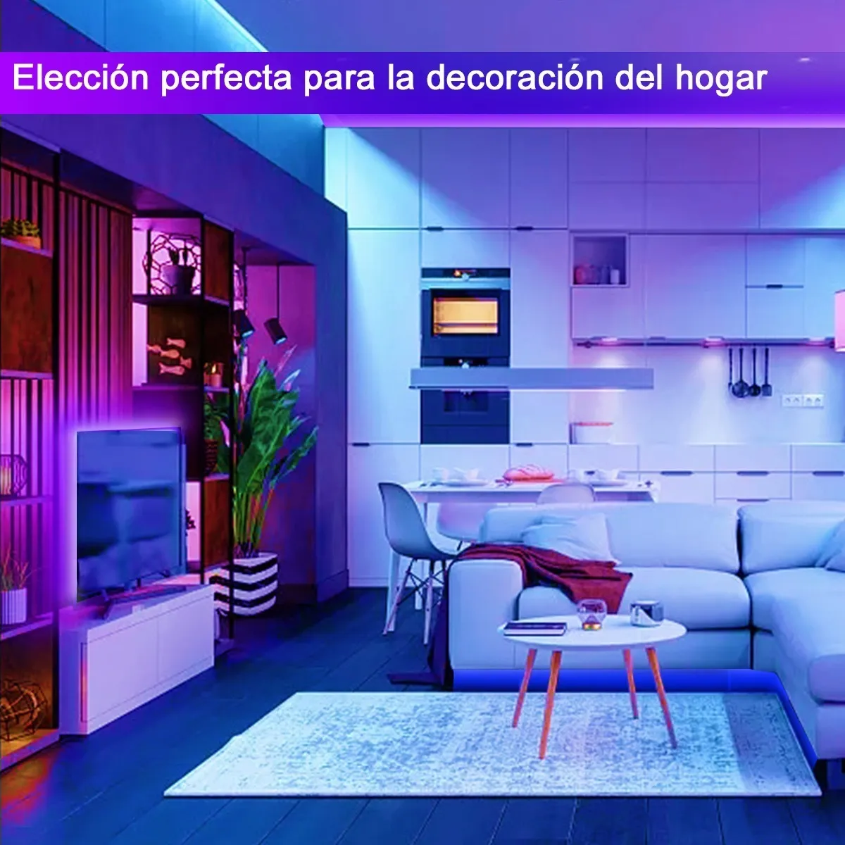 Tira De Luz Led App Bluetooth Control 5050 Tiras Led Rgb 5m