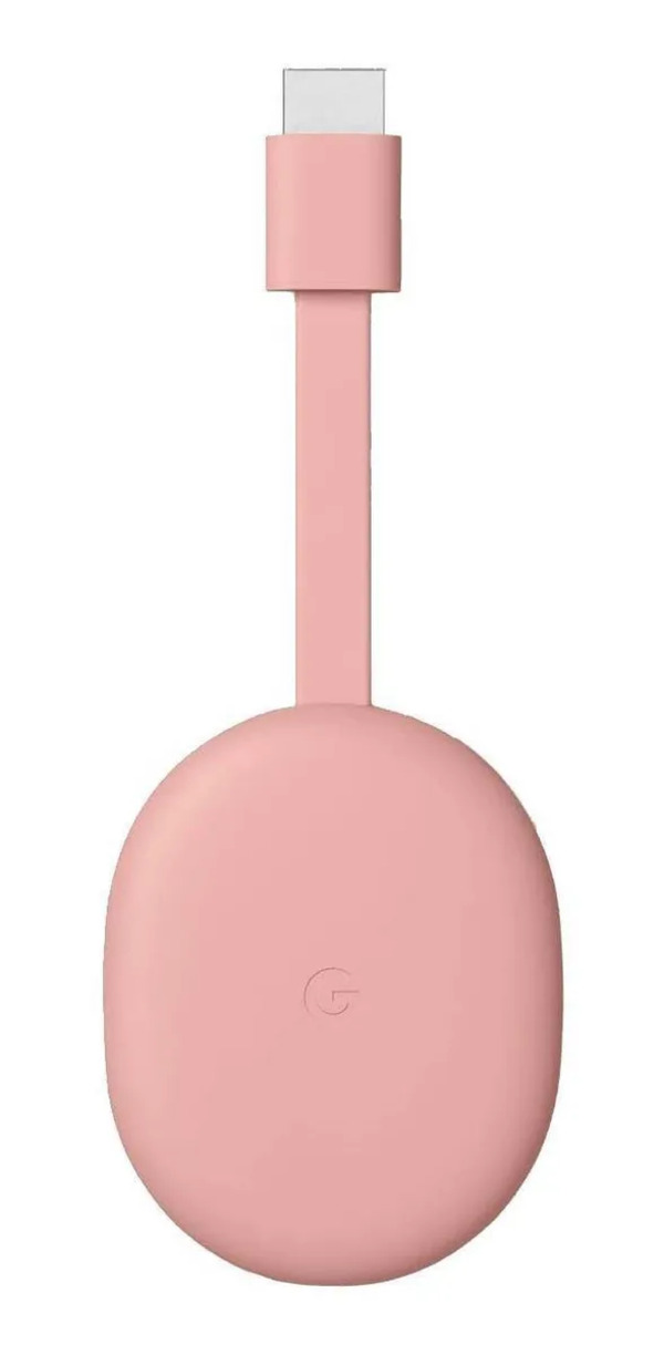 Google Chromecast con Google TV de voz 4K bluetooth Wi-Fi rosa