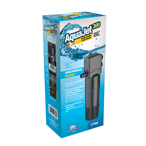 Filtro Interno 50 Litros Aquajet 300 306 L/h Peces #593924005