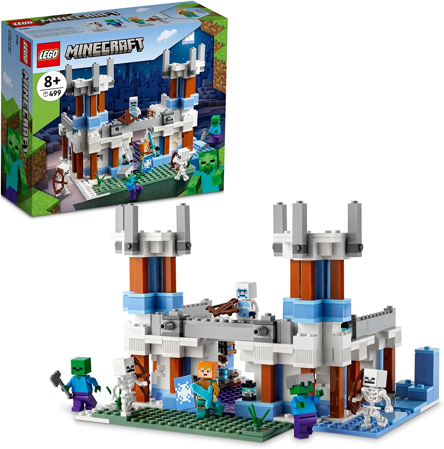 Lego Minecraft 21186 El Castillo De Hielo