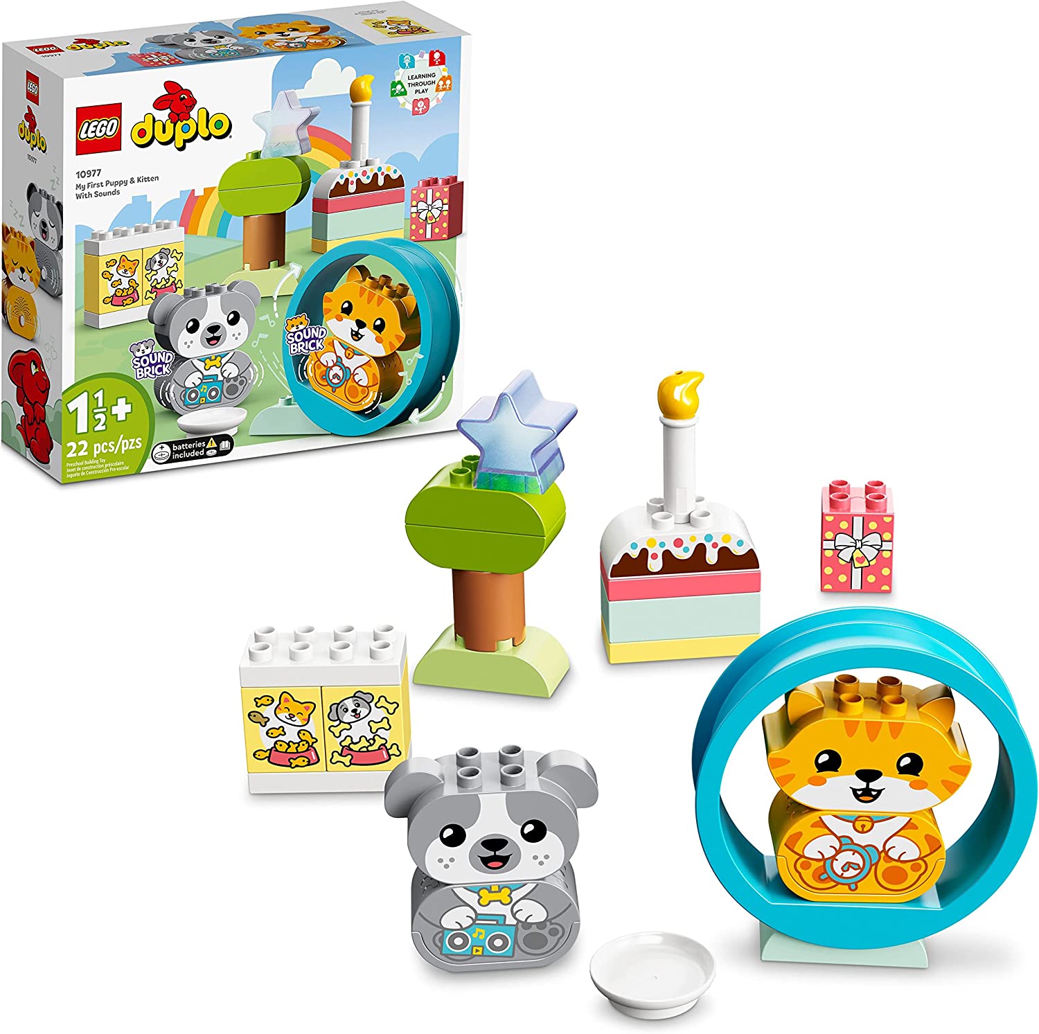 Lego Duplo 10977 Mis Primeros Cachorrito Y Gatito Con Sonido