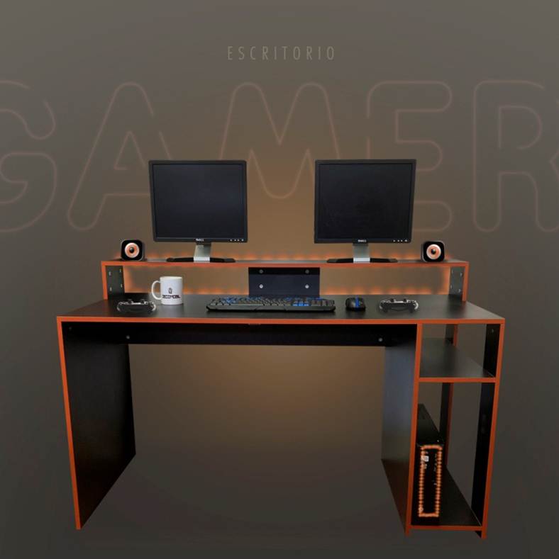 Escritorio Gamer Para Computadora Mueble Minimalista 