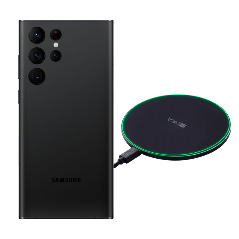 Galaxy S22 Ultra 256GB Negro Reacondicionado Grado A + Cargador Genérico.