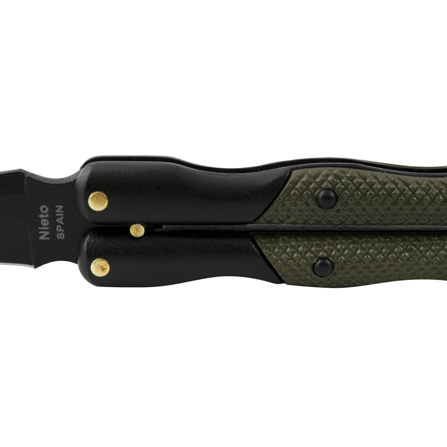 Navaja Miguel Nieto modelo Ninhja 324-N con mango de cromo duro negro