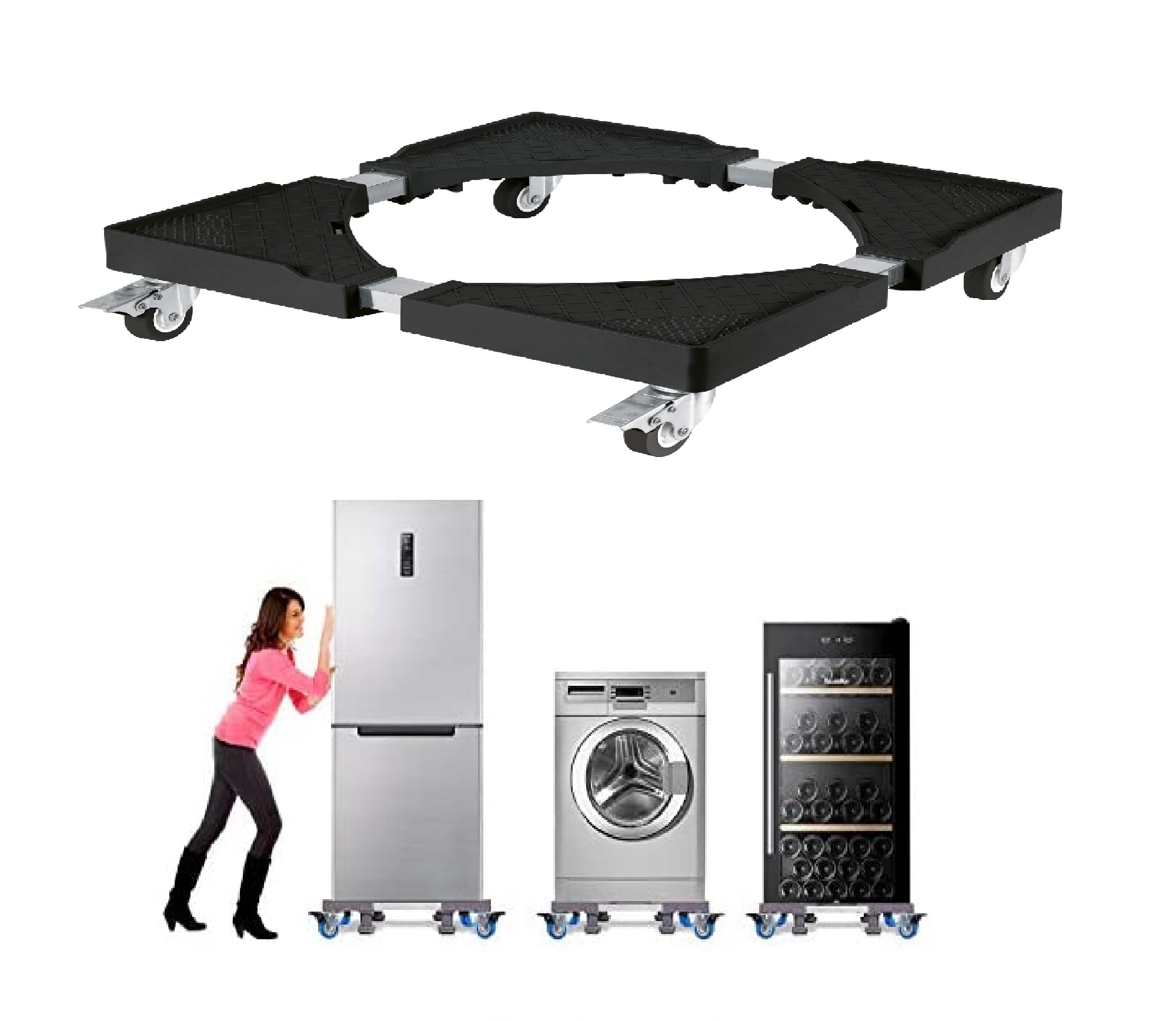 Llantas Para Estufa, Lavadora o Refrigerador Base Reforzada 400 Kg.