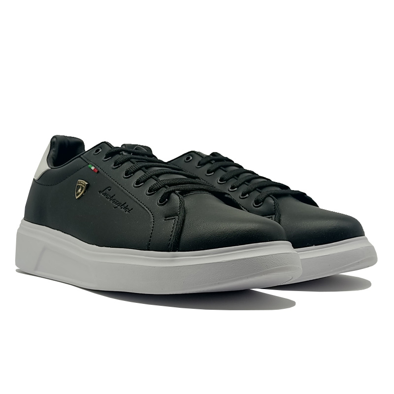 Tenis Lamborghini 7784 Negro Blanco Hombre Mujer Unisex Originales Casuales