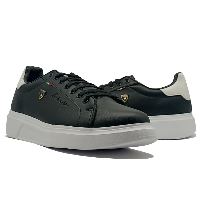 Tenis Lamborghini 7784 Negro Blanco Hombre Mujer Unisex Originales Casuales