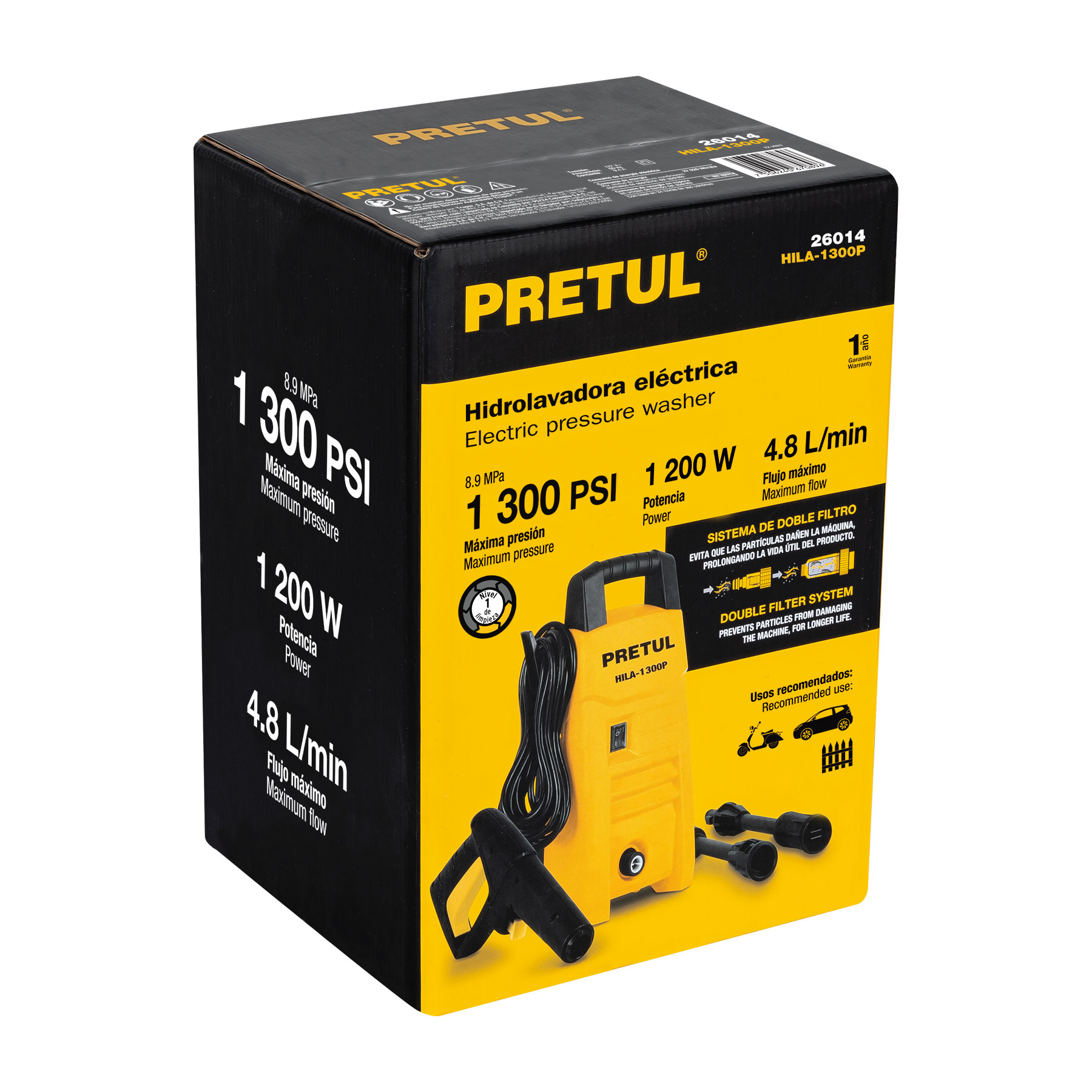 Hidrolavadora eléctrica 1300 PSI, Pretul