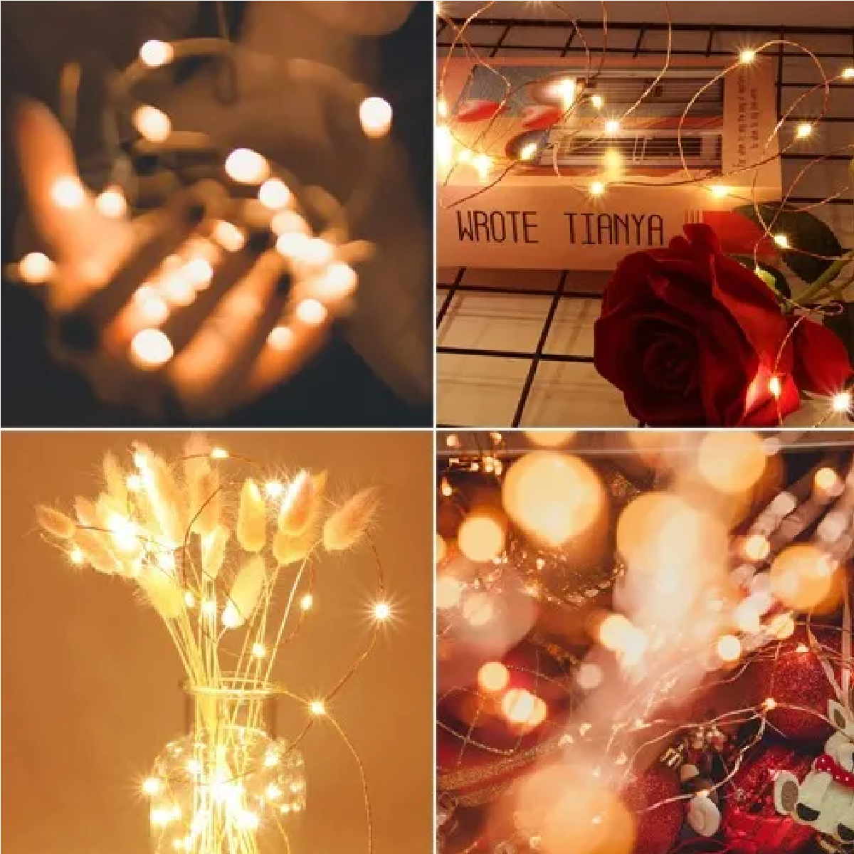 Serie Luces 20 Metros 200 Led Decorativas Dormitorio 2piezas