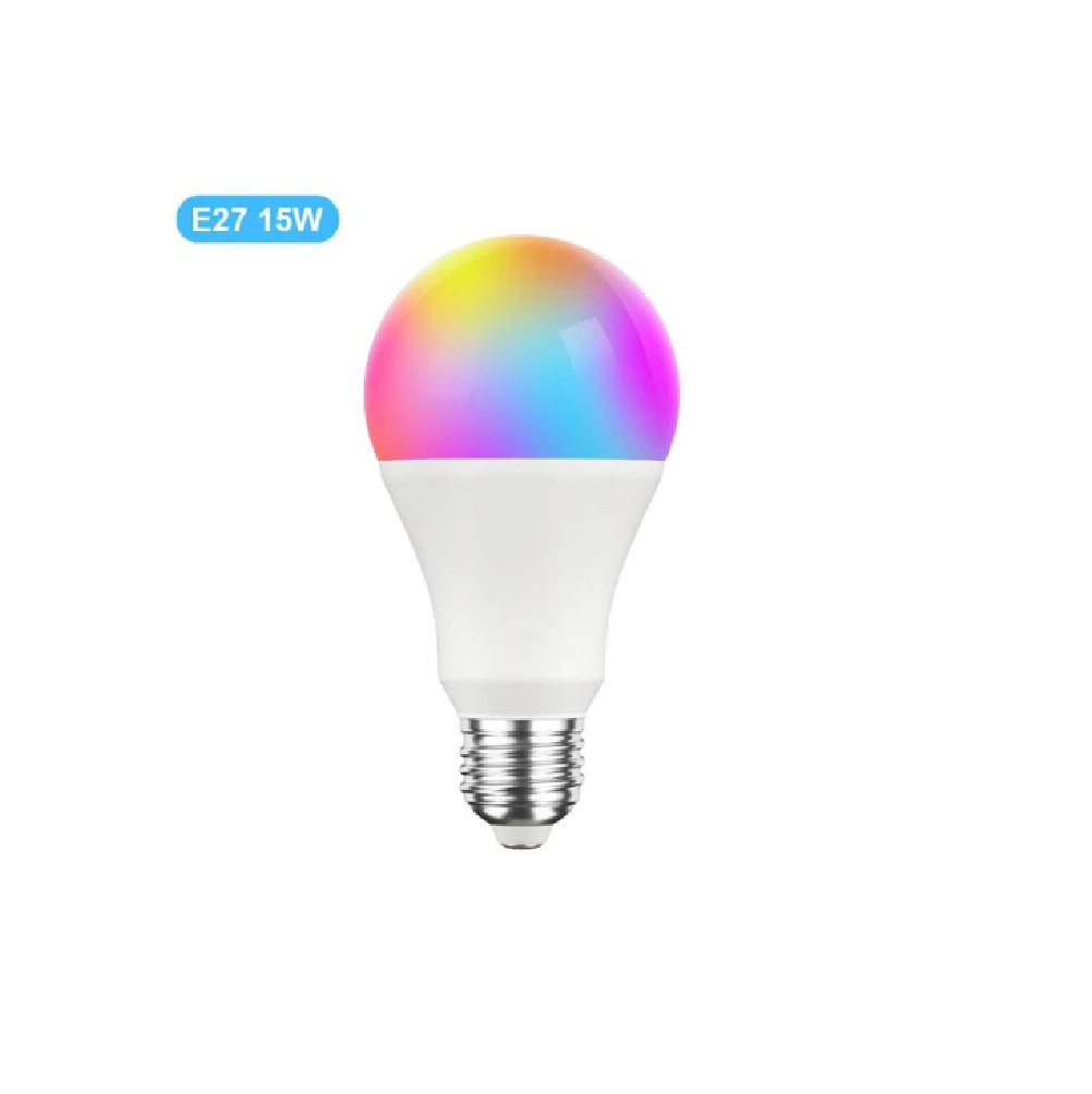 Foco bombilla inteligente WiFi Bluetooth LED RGB Control de voz 15W E27 Google Home Alexa cel