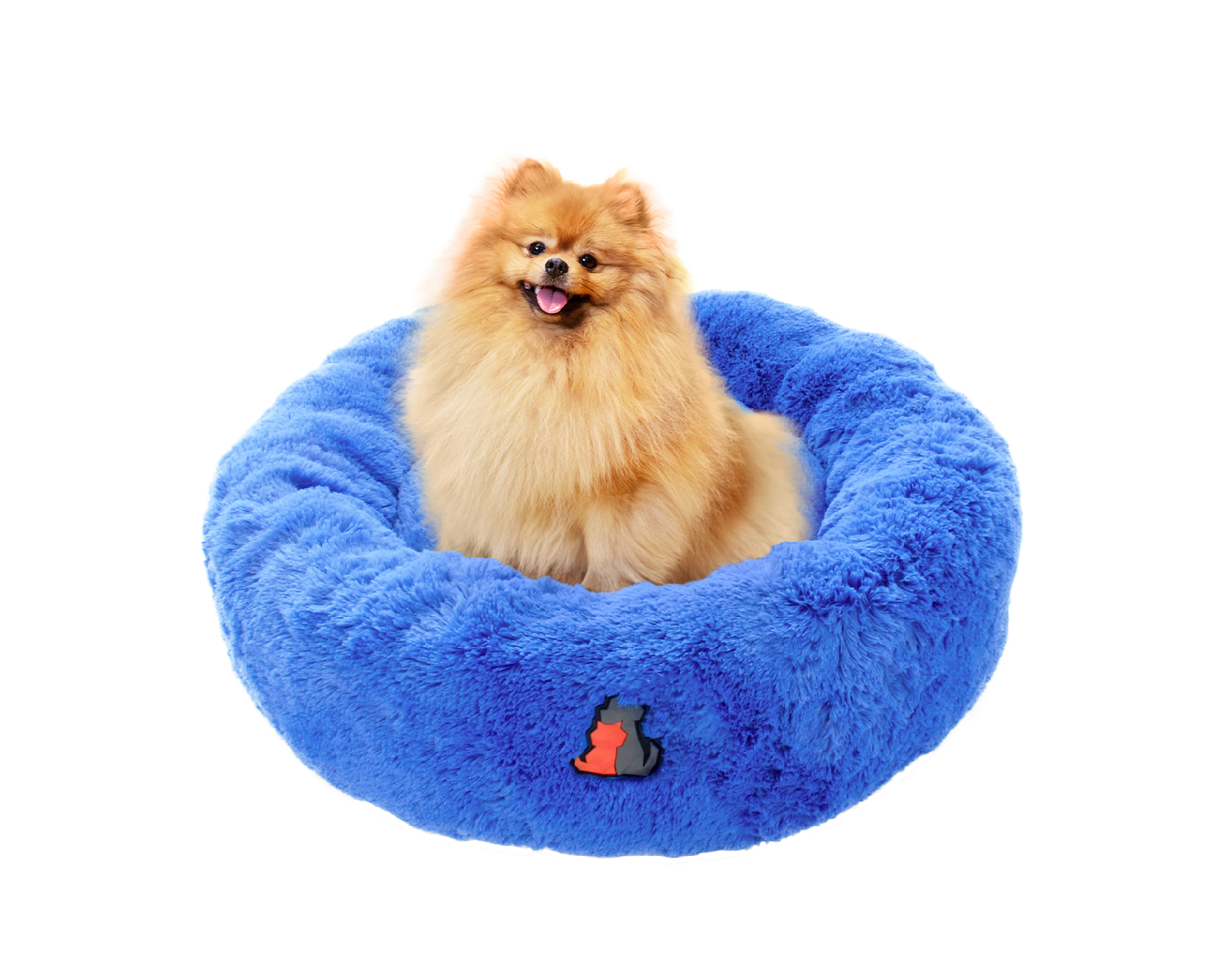 Cama para Perros Tipo Dona, Cama Chica, Antiestrés para Perros y Gatos, Cómoda con Relleno Suave, Modelo Wipi, Marca Red Baboon