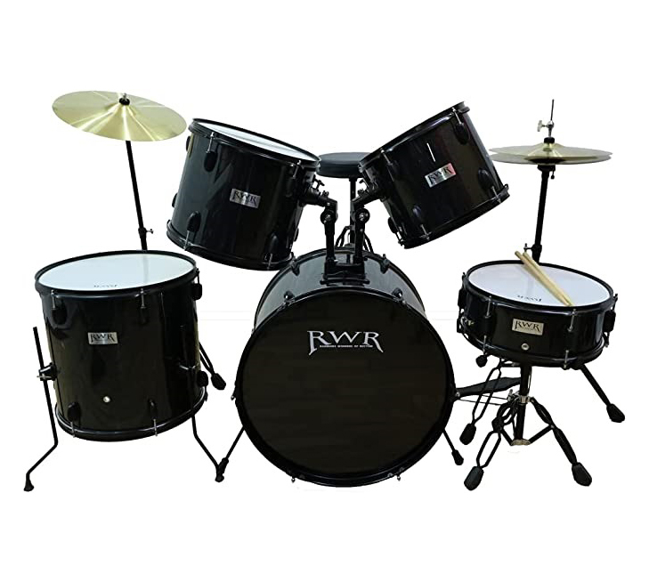 Batería RWR de 5 Piezas AD005RWR Negro Brillante