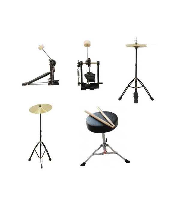 Batería RWR de 5 Piezas AD005RWR Negro Brillante