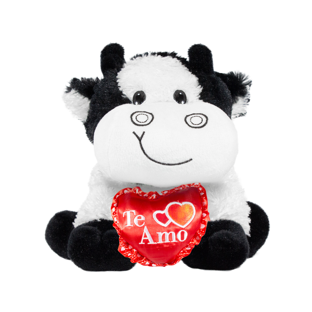 Peluche Vaca Vaquita Lechera 30 Cm Suave Aurora 31430