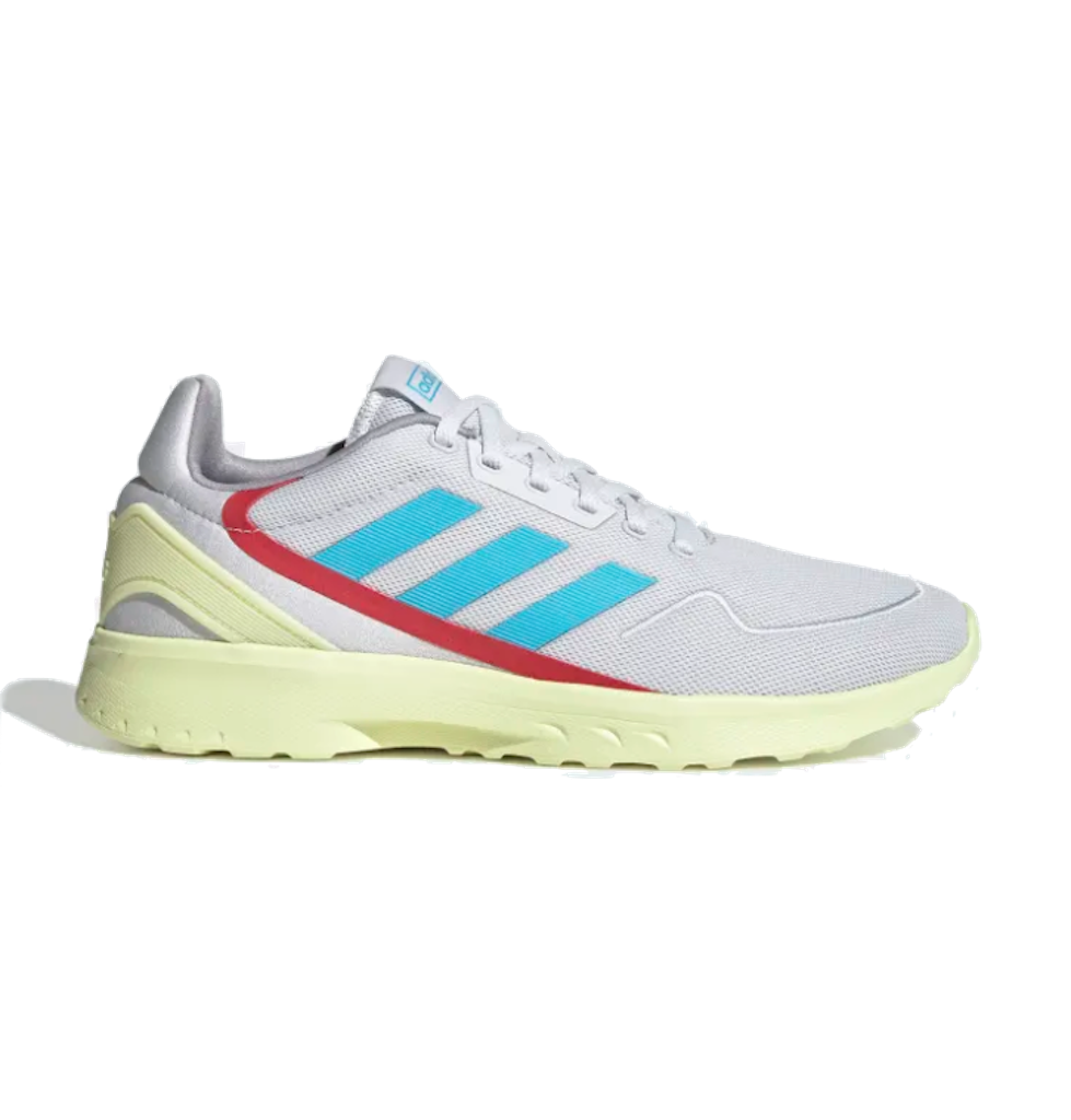 Tenis Hombre Correr Adidas Nebzed Eg3691 Gris Amarillo