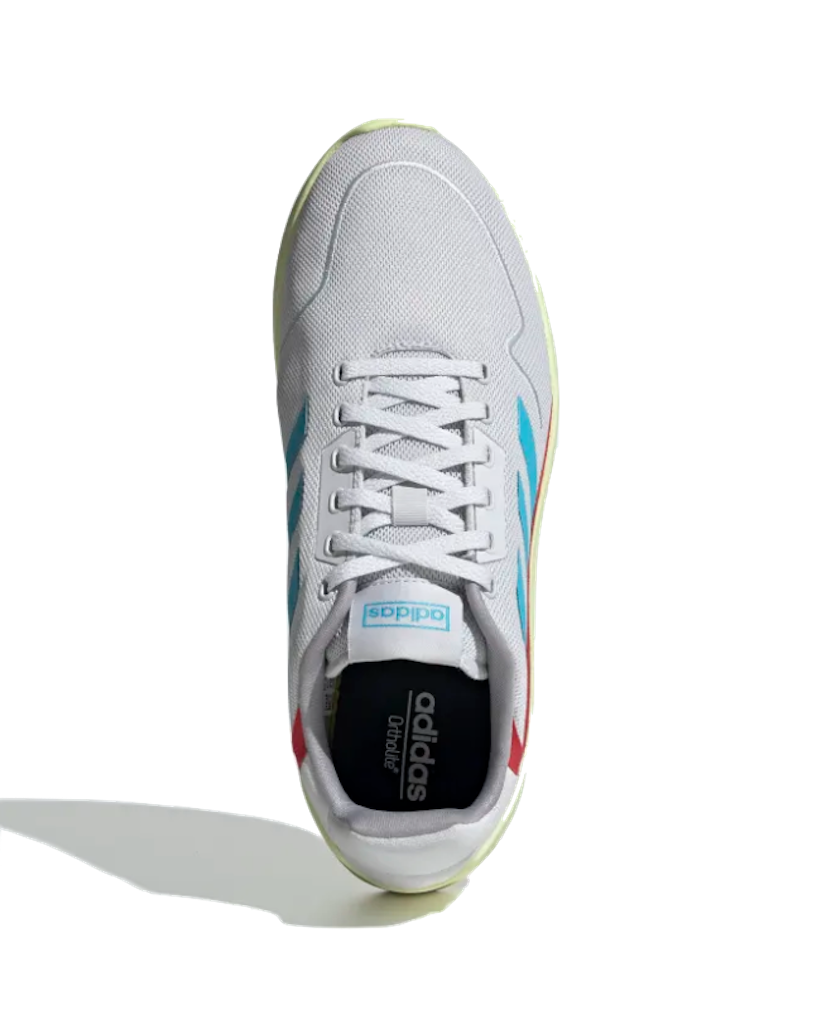 Tenis Hombre Correr Adidas Nebzed Eg3691 Gris Amarillo