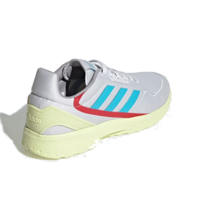 Tenis Hombre Correr Adidas Nebzed Eg3691 Gris Amarillo