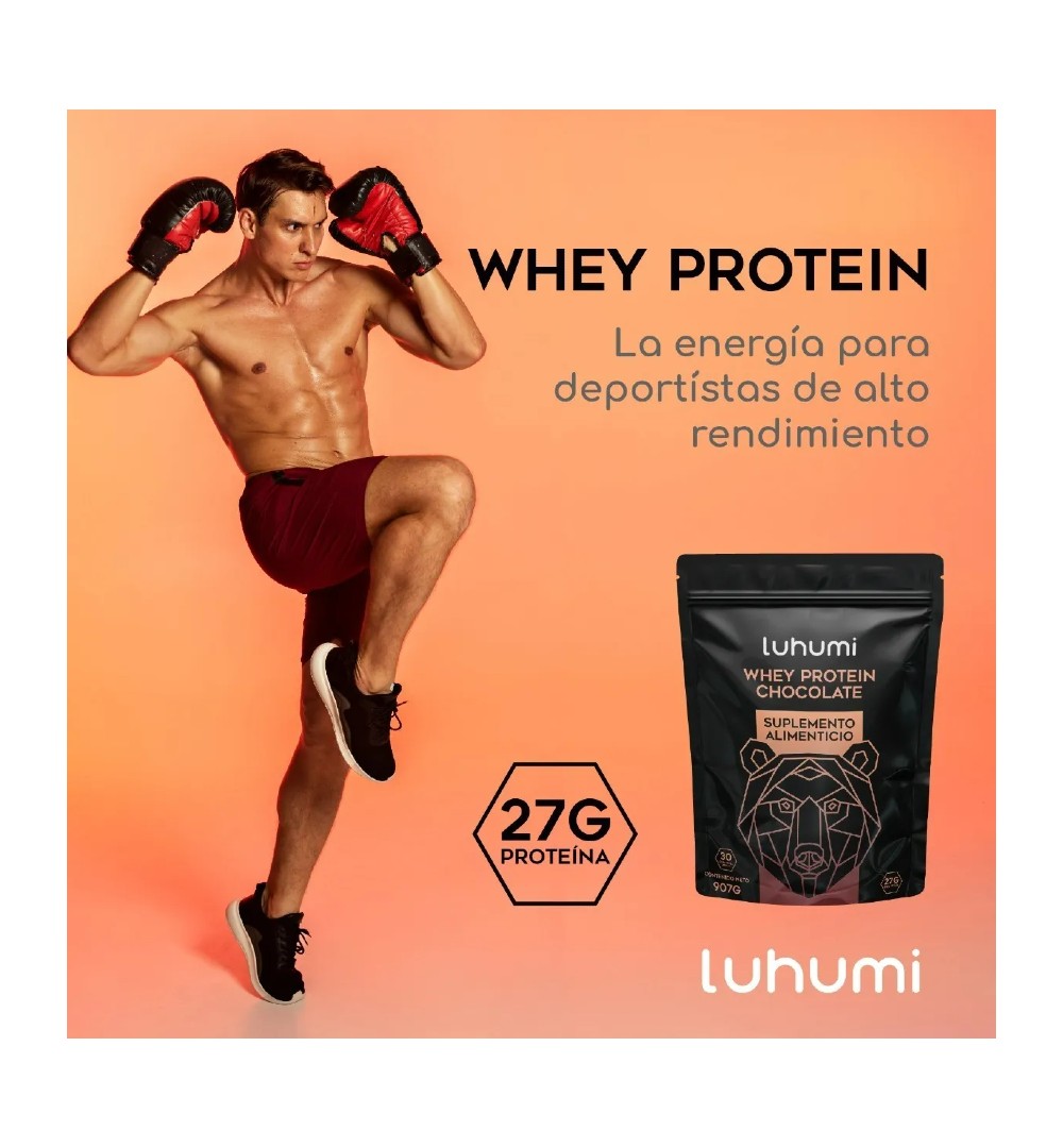 Suplemento Whey Protein Suero De Leche Luhumi Chocolate 2lb.