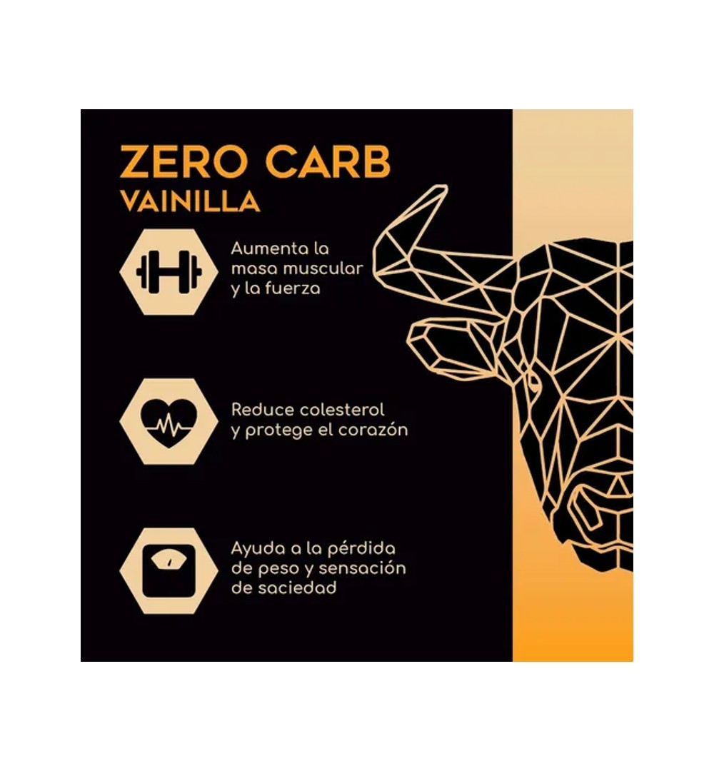 Zero Carb Proteina Luhumi Polvo Suero De Leche Vainilla 2lb.