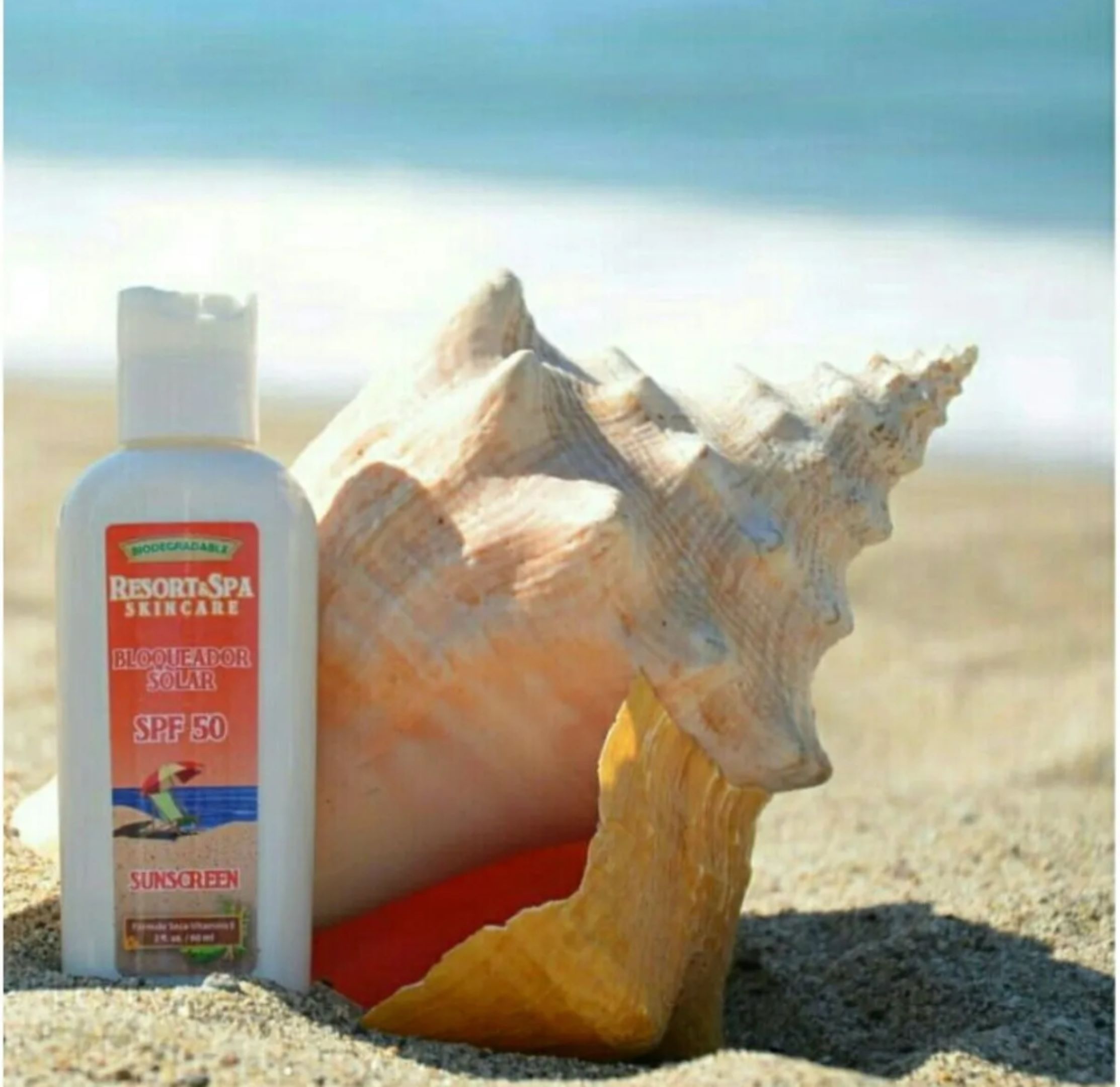 Bloqueador Solar SPF 50 60 ml Biodegradable, Orgánico y Natural