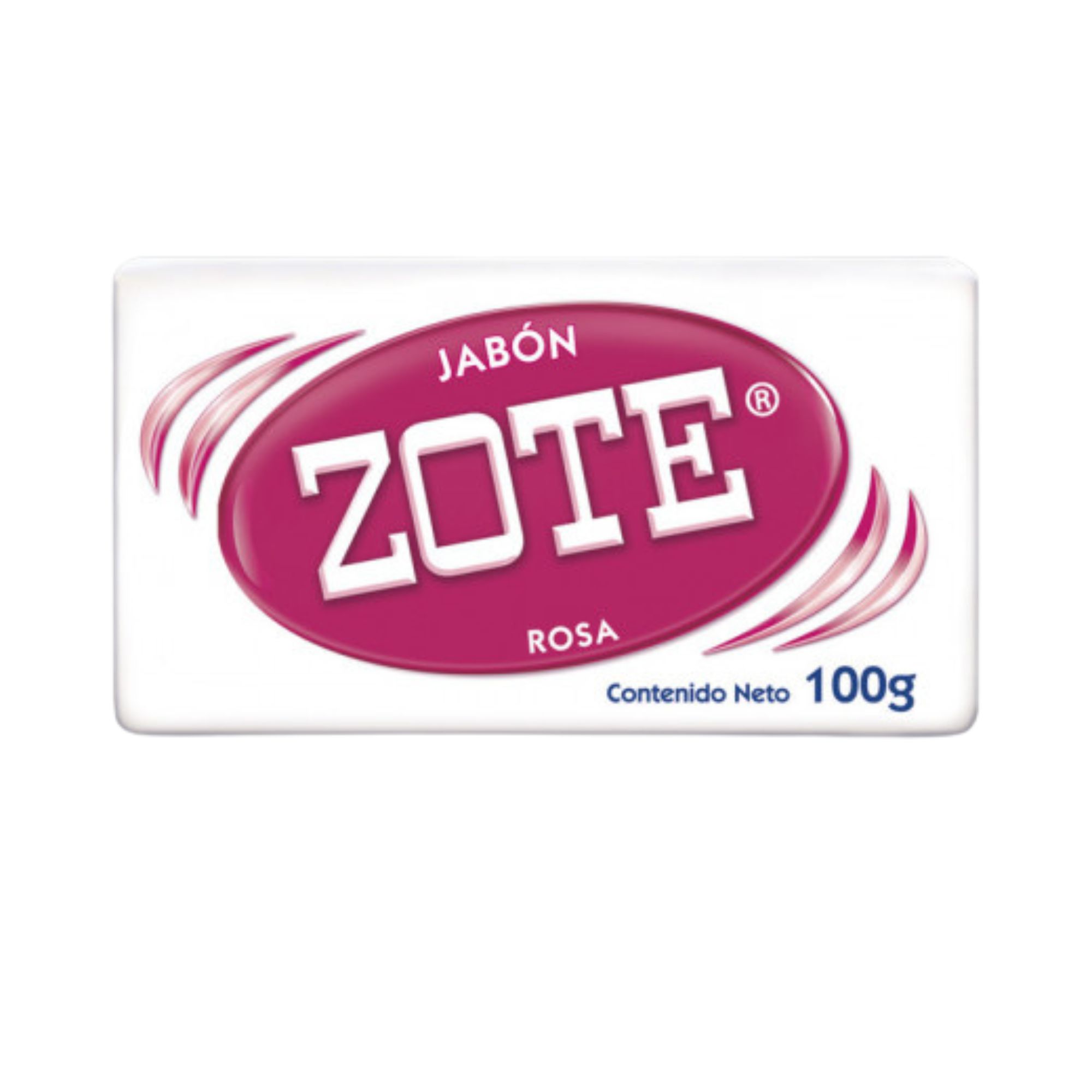 Jabón En Barra Zote Rosa Caja 60 Pzas De 100g 