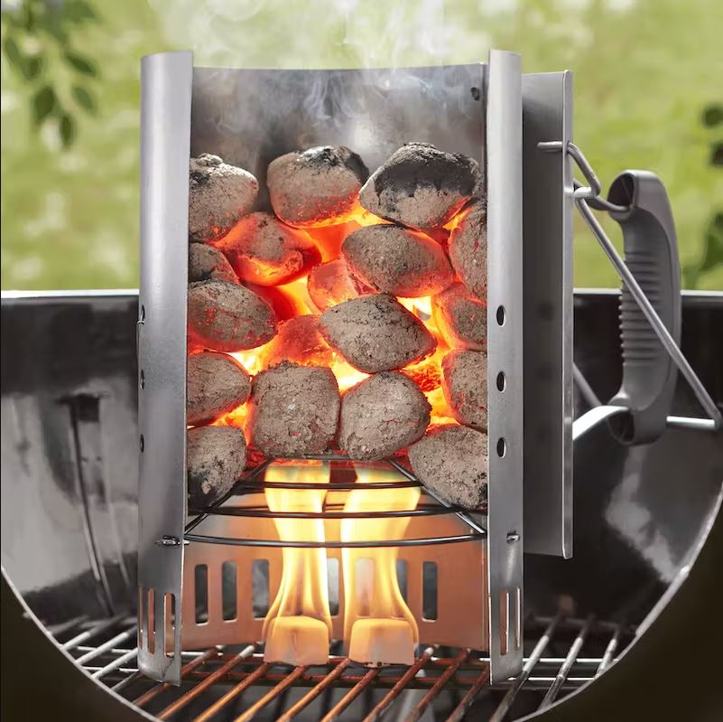 Las mejores ofertas en Plancha de acero inoxidable carbón pequeña Barbacoas,  parrillas y fumadores