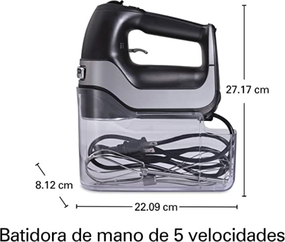 Batidora de Mano Hamilton Beach 62651 5 Velocidades Control de Mezcla