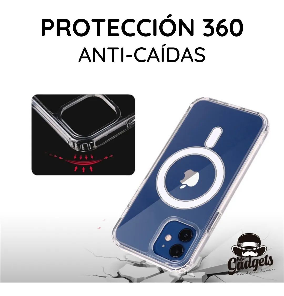 Kit Funda Magsafe + Mica Pantalla + Mica Cámara Para iPhone
