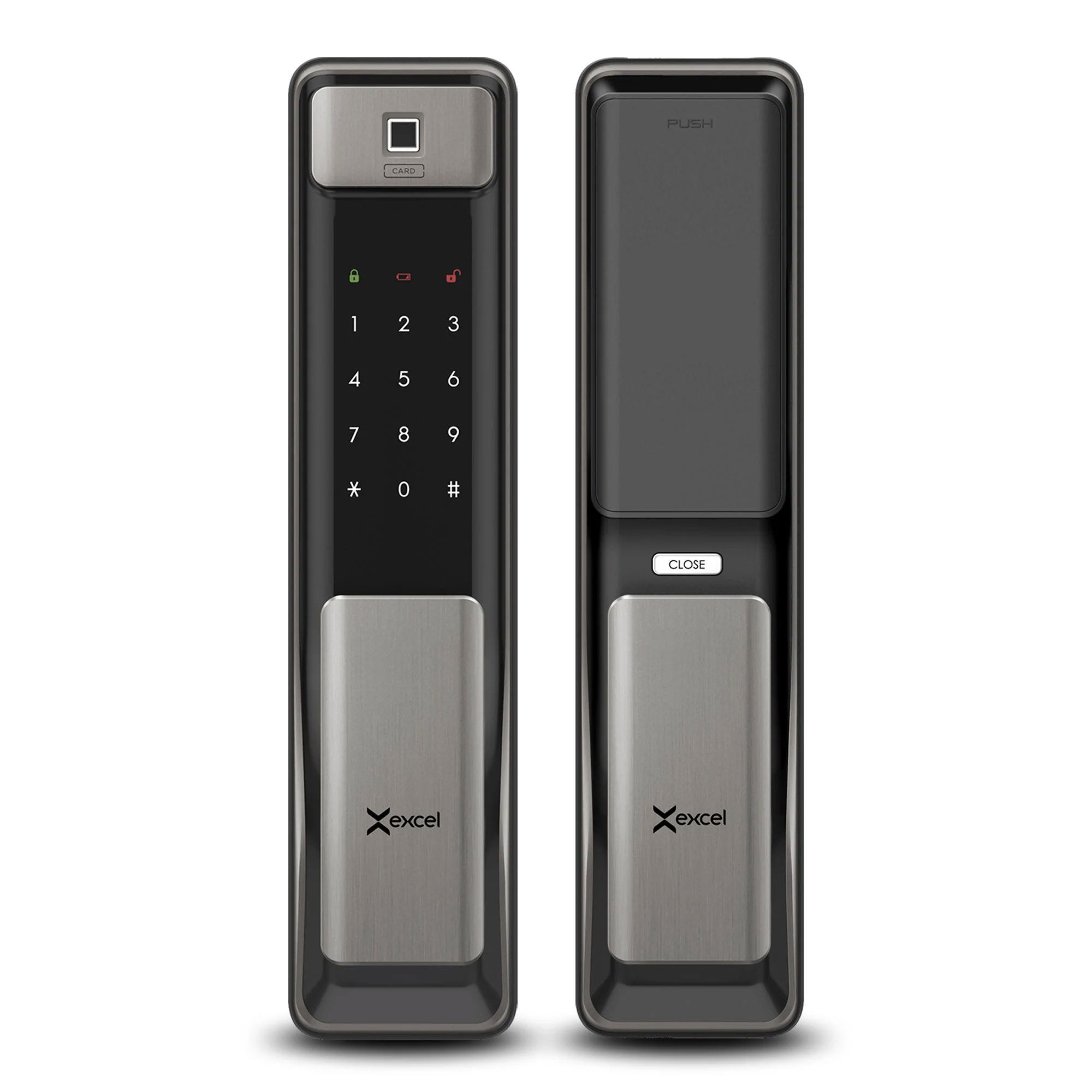 Cerradura Inteligente Push-Pull WiFi, Huella y Tarjeta Excel EXC-SP600