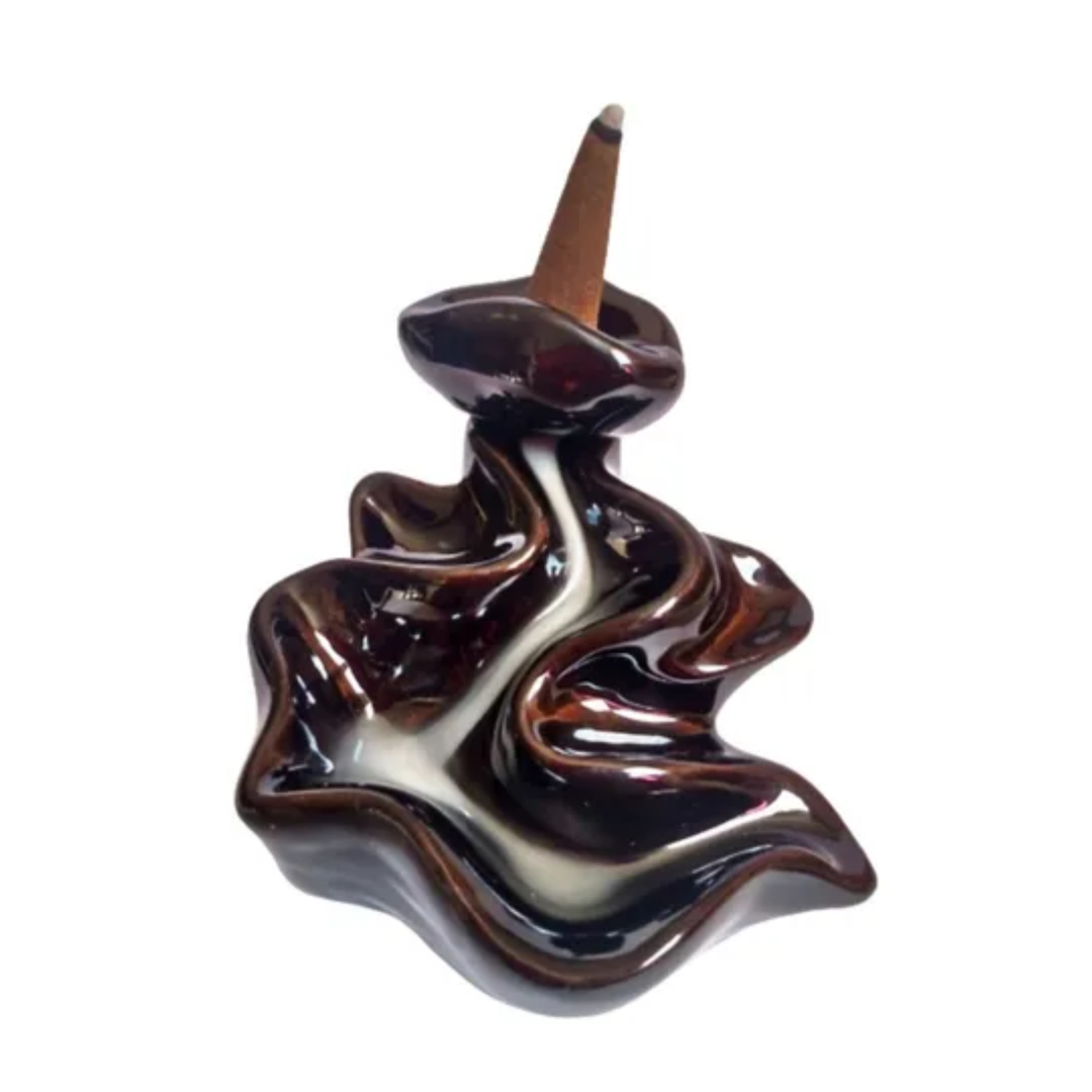 Quemador Incienso Cono Cascada Ceramica Camino EZOR