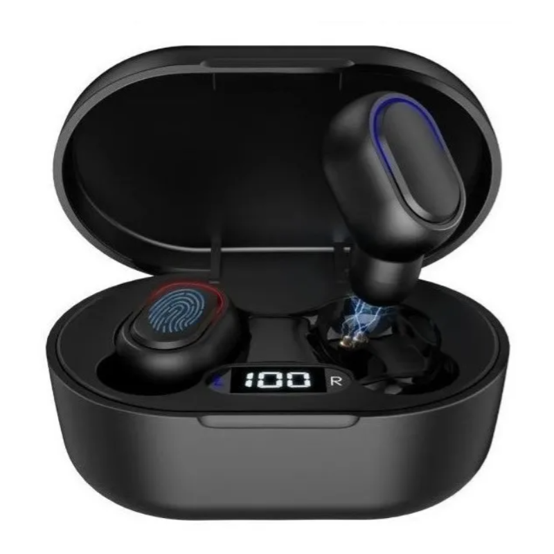 Audífonos in-ear inalámbricos 1Hora A8s TWS negro.