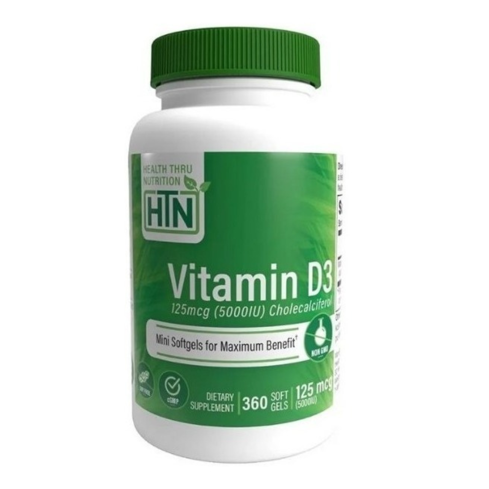 Health thru nutrition vitamin D3 125 MCG 5000 IU 360CT 