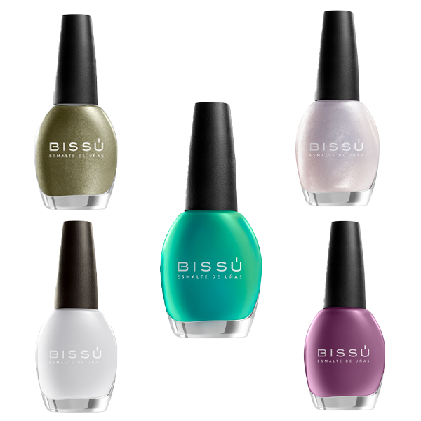 Kit 1 de Esmaltes Para Uñas 5 Piezas - Bissú